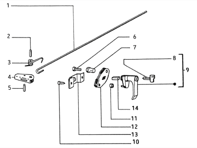 Handle for side and rear door